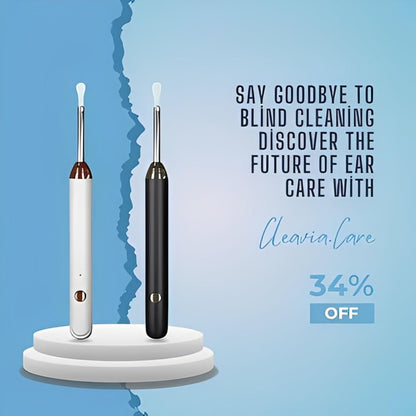 Cleavia™ Smart Ear Cleaner with HD Camera – Wireless Otoscope for Safe & Easy Care
