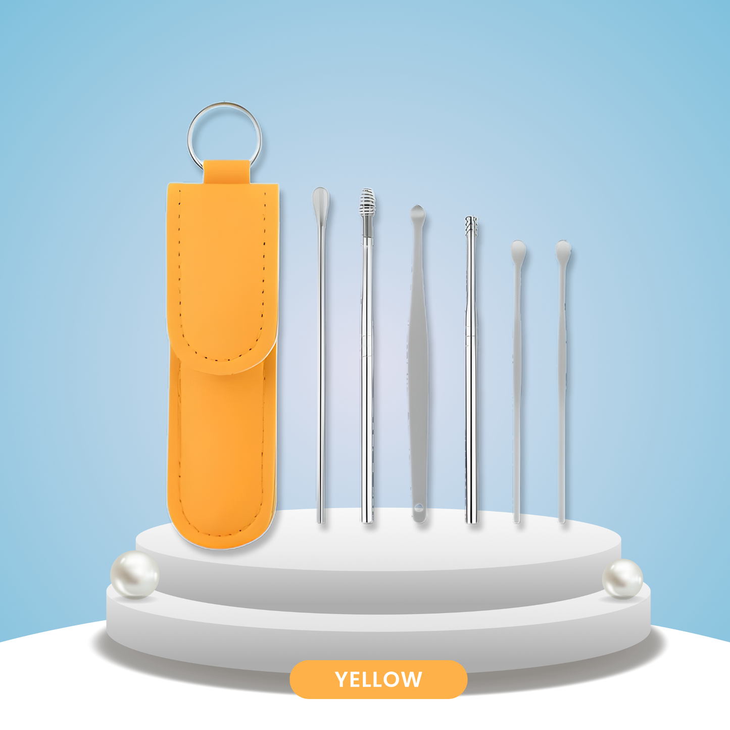 Cleavia™ Stainless Steel Ear Cleaner Kit – Wax Remover & Care Tools Set