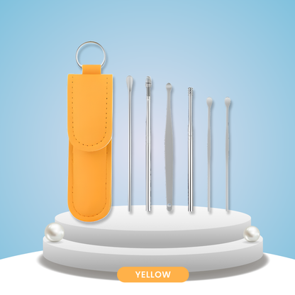 Cleavia™ Stainless Steel Ear Cleaner Kit – Wax Remover & Care Tools Set