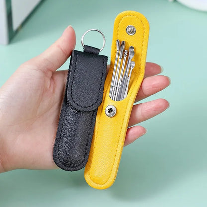 Cleavia™ Stainless Steel Ear Cleaner Kit – Wax Remover & Care Tools Set