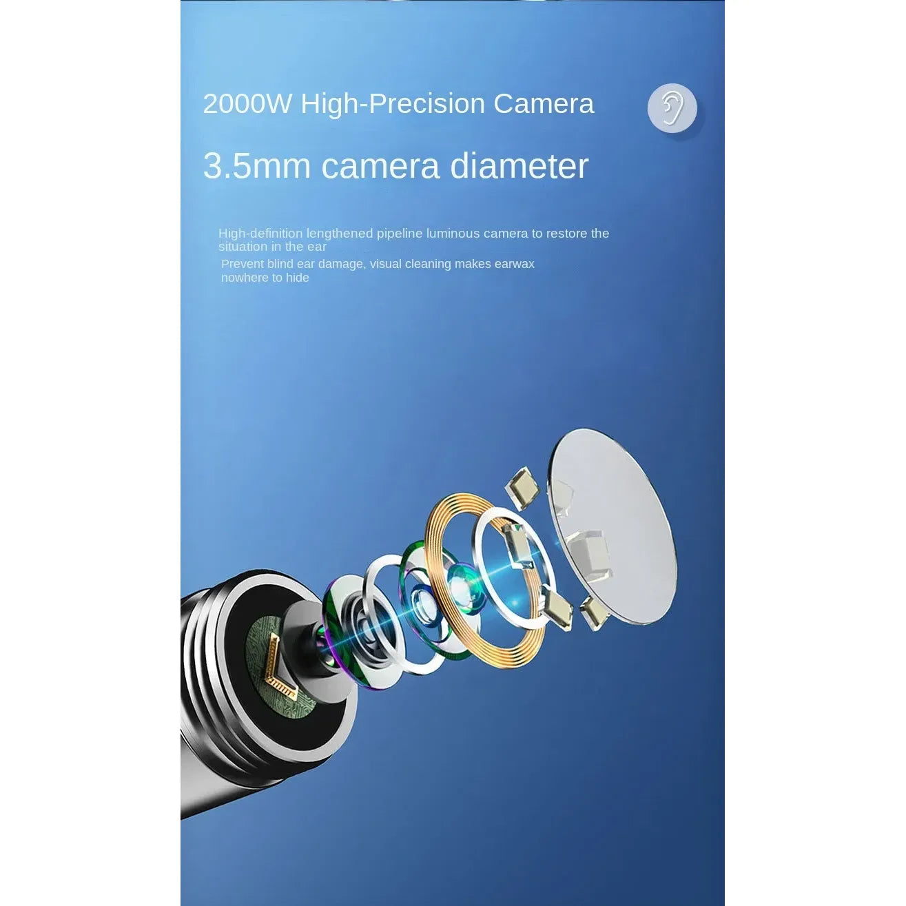 Cleavia™ Smart Ear Cleaner with HD Camera – Wireless Otoscope for Safe & Easy Care